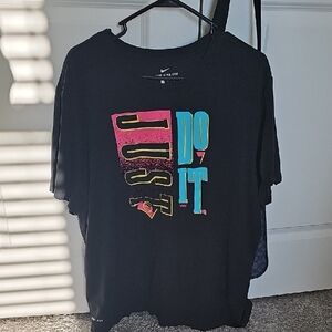 Nike Black Tee with Vibrant Graphic